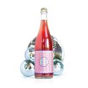 disco berry bottle with disco balls in background