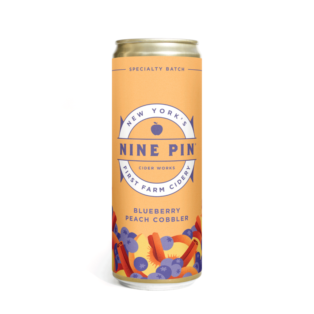 Nine Pin Blueberry Peach Cobbler Can