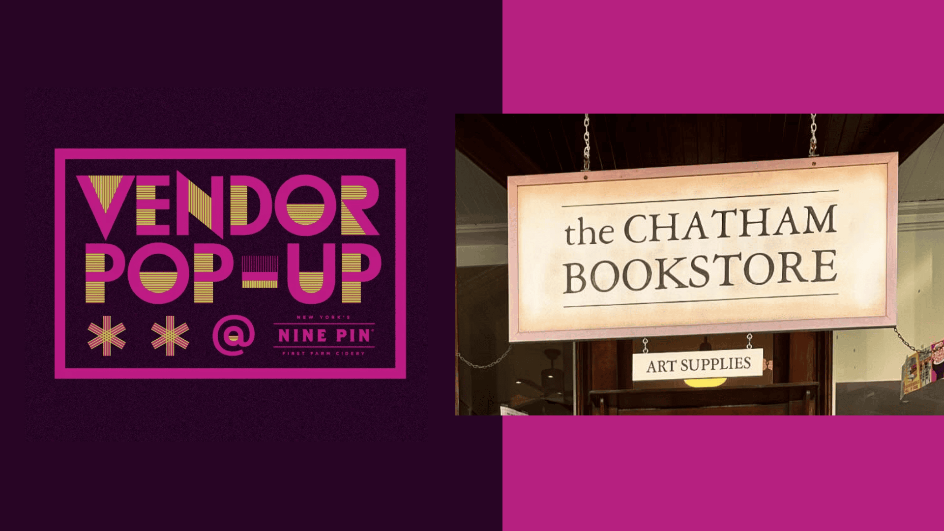 VENDOR POP-UP: CHATHAM BOOKSTORE