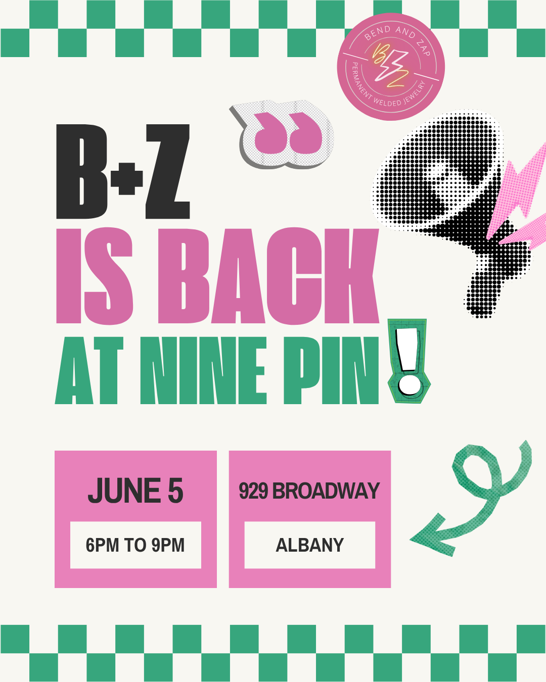 Bend and Zap: Permanent Bracelet Pop-up